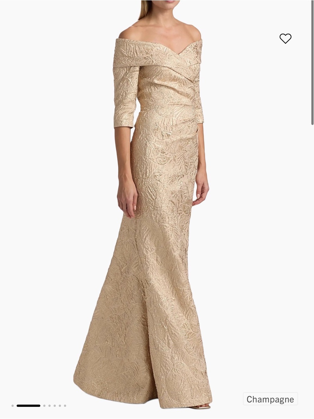 Teri Jon by Rickie Freeman
Metallic Brocade Mermaid Gown - Picture 4 of 7